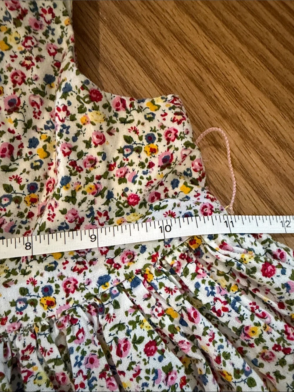 Laura Ashley Floral Ruffle Dress in Multi-Color